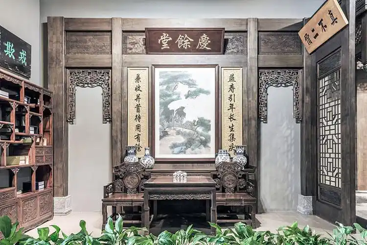 古代厅堂,中国安徽名人馆中式建筑内景_高清图片_全景视觉