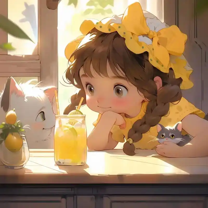 甜甜的柠檬姐妹头像,今天安排上了#女生头像 #优质头像 #动 - 抖音