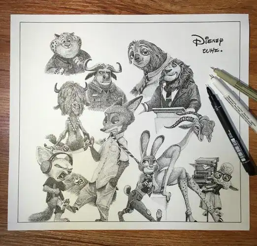 疯狂动物城~|插画|插画习作|吴红真同学 - 原创作品 - 站酷 (zcool)