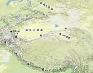 塔里木盆地(3)塔里木盆地位于中国新疆南部[1],是中国面积最大的内陆