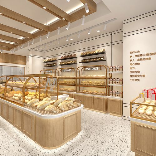 吐司面包店装修设计效果图室内设计餐饮店面餐厅装修设计师纯设计