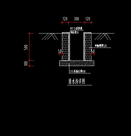 排水沟的工程量计算