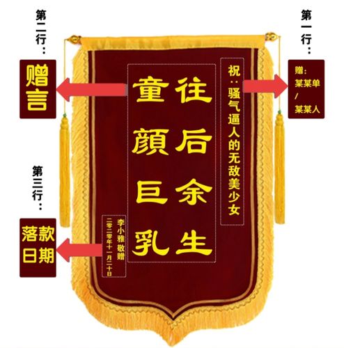 生日锦旗定制订做生日礼物定做搞笑闺蜜di送男友女友闺蜜兄弟同心