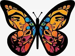 炫酷人脸对称蝴蝶