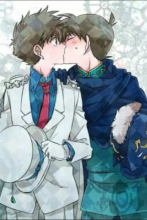 原创名侦探柯南漫迷中心:基德送给新一的生日礼物