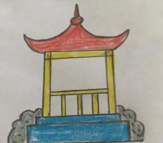 亭子简笔画怎么画