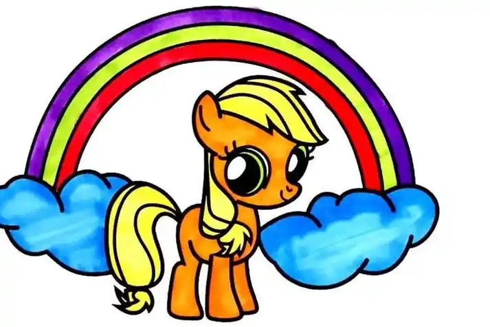 彩虹宝宝人物简笔画