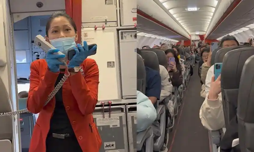 男子乘飞机去新加坡看演唱会,遇飞机延误,乘务长暖心唱歌给乘客补偿