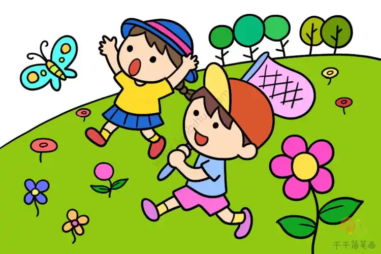 创意情景简笔画大全 小朋友们的童年乐趣