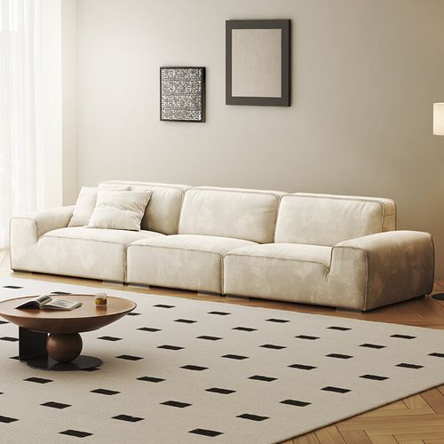 伯爵公馆大黑牛沙发法式复古客厅小户型直排式3米长4人位夏图md布艺