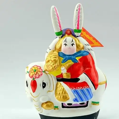 礼品老北京兔爷吉兔坊兔儿爷出国礼品传统手工泥塑摆件图片