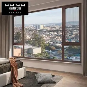 派雅门窗  天语二代系列内开窗铝合金客厅阳台落地玻璃系统门窗
