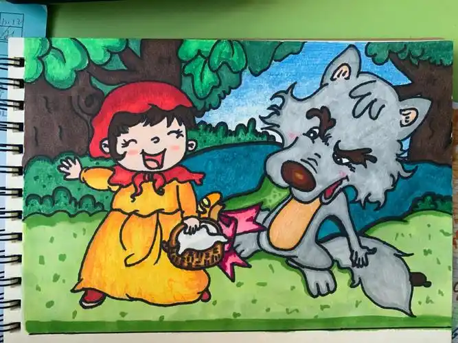 儿童绘本小红帽连环画