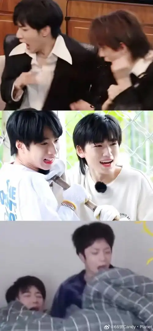 宋亚轩刘耀文同步被吓