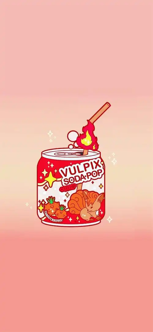 宝可梦创意饮料插画高清手机壁纸_卡通_手机壁纸下载_美桌网