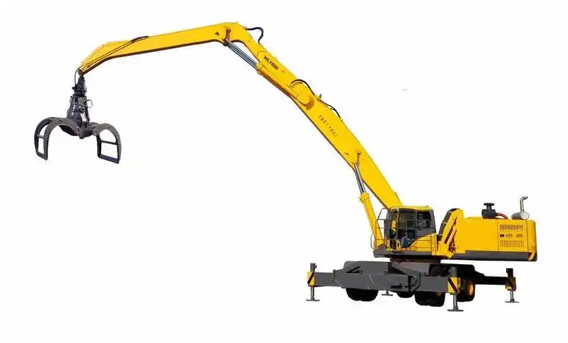 八达重工双动力30吨轮式抓料机热卖中出口哈萨克斯坦