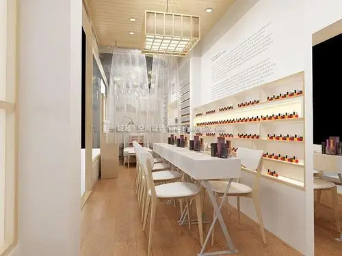 最新化妆美甲店装饰实景图-【城起设计公司】装修效果图