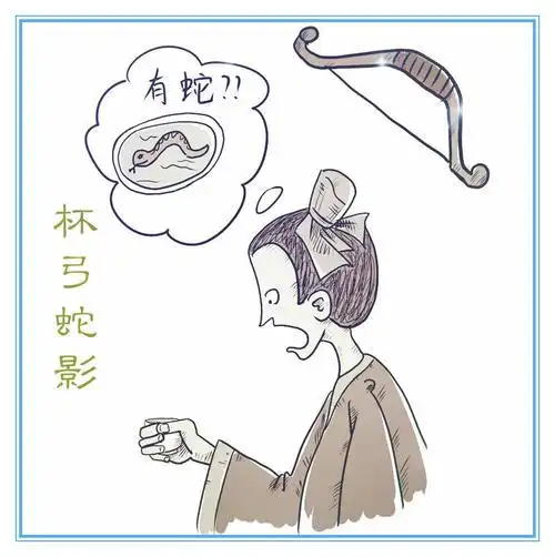 成语故事:杯弓蛇影图片