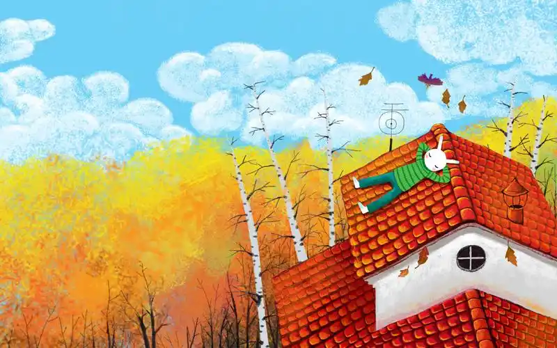 首页 桌面壁纸 卡通动漫 《艾玩兔》哲理插画可爱卡通兔宽屏壁纸 第一