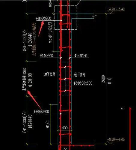 剪力墙水平钢筋局部加密怎么画