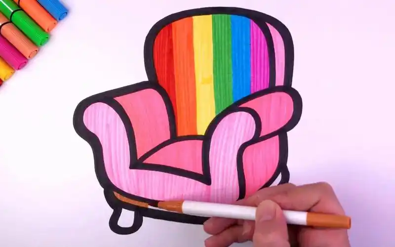 儿童简笔画教孩子画沙发