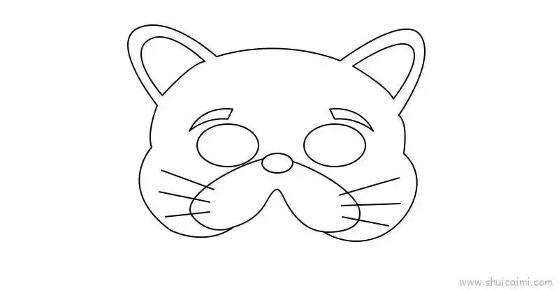 面具简笔画画法图解