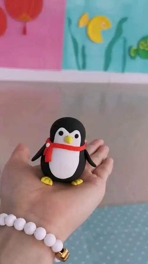 超轻粘土小企鹅视频分享