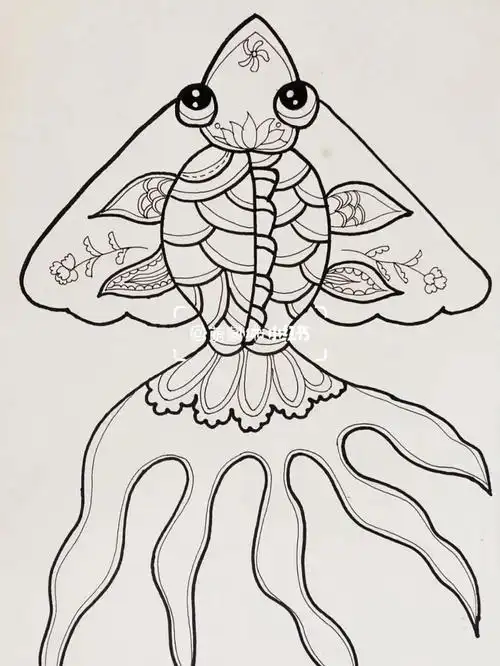 创意美术放纸鸢