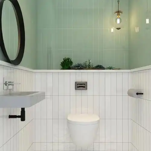 北欧格子砖凹凸长条面包砖300x600纯色厨卫奶茶店亮哑光墙面瓷砖