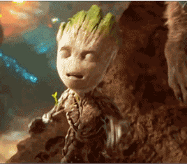 表情包银河护卫队里又萌又治愈的小树人格鲁特简直要被萌化了