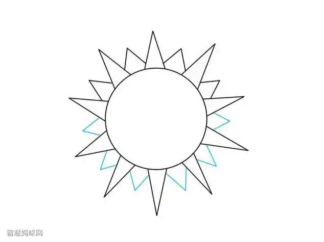 简笔画太阳素材