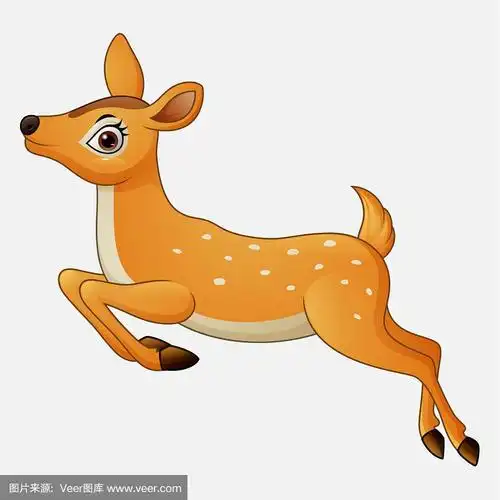 卡通搞笑小鹿奔跑