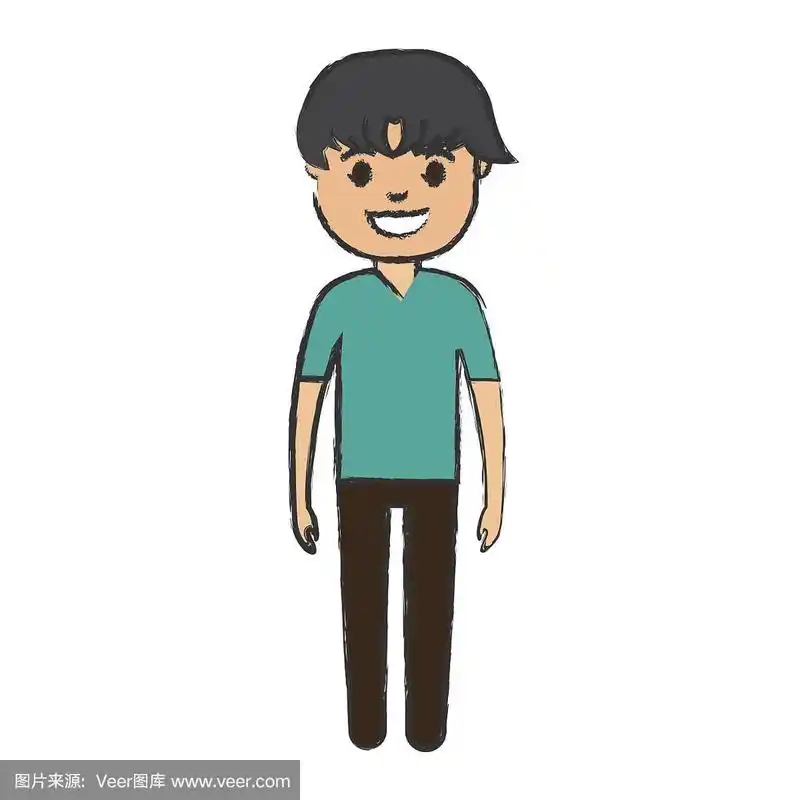 卡通人物站立图标