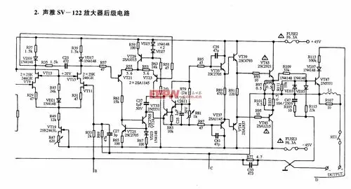 声雅sv122放大器后级电路