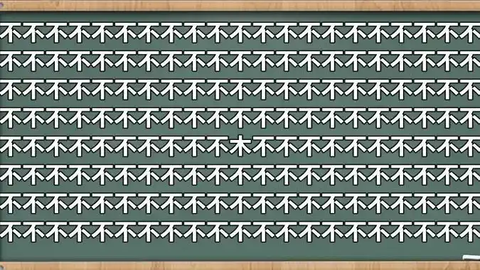 眼力测试不字图中有一个字不同给你3秒钟找一找