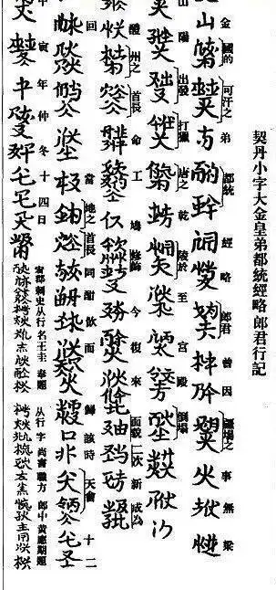 发明的过程中参考了回鹘文的体制,用汉字的书写方式表达契丹语的发音