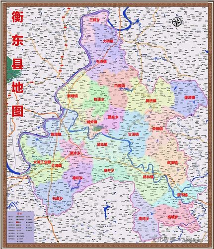 2019年湖南衡阳市衡阳祁东衡南衡东县百度版行政交通旅游乡镇地图