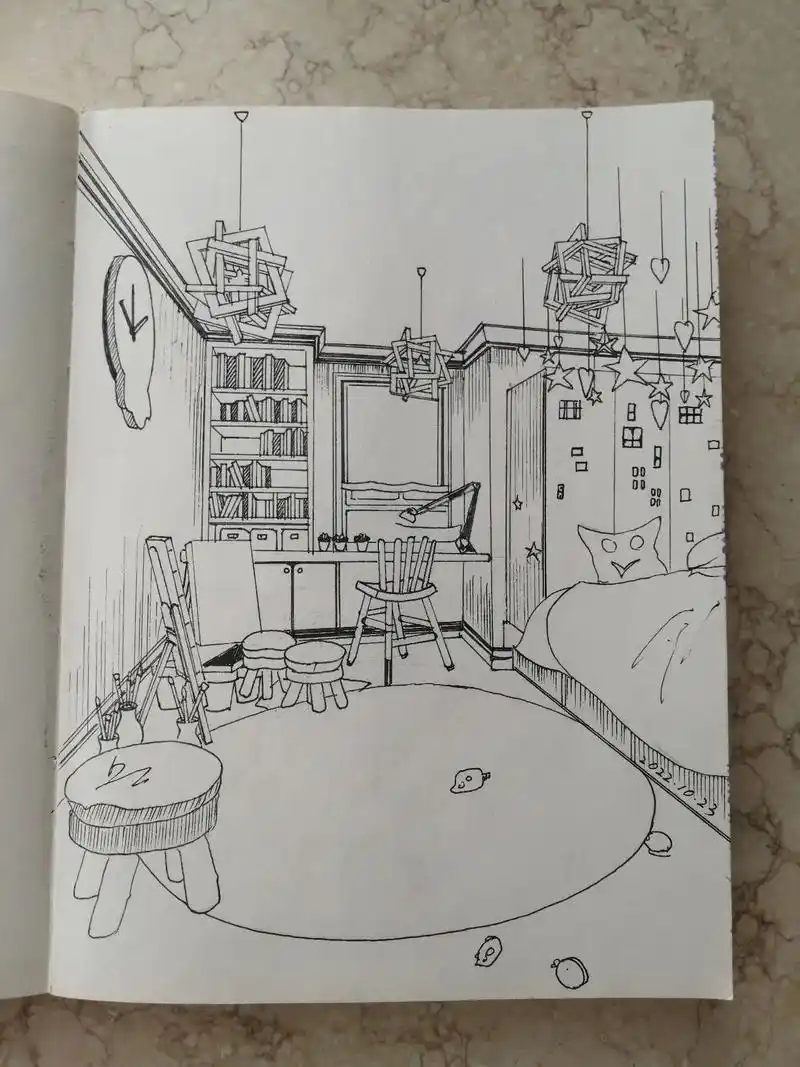 《儿童房》手绘… - 抖音