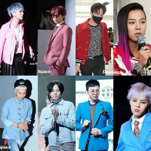 那些年权志龙头上的百变调色盘和发型