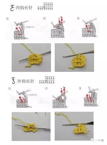 学会这个针法来钩一个包包吧～_教程