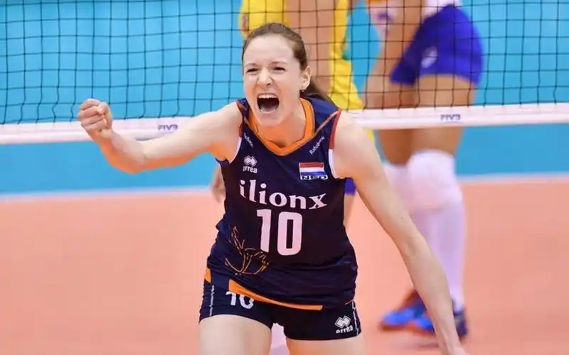 女排人物荷兰名将斯洛特耶斯2019年世界杯比赛精彩集锦