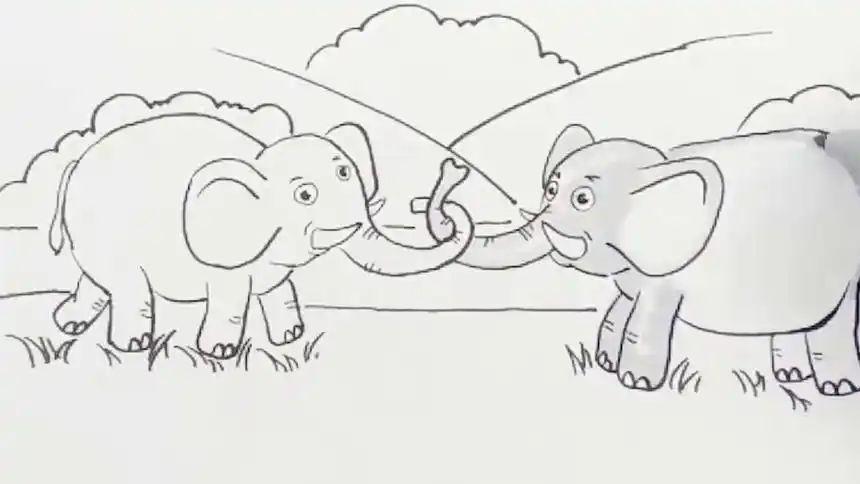 千千简笔画之动物情景儿歌 第3集 - 高清视频在线观看 - 芒果tv