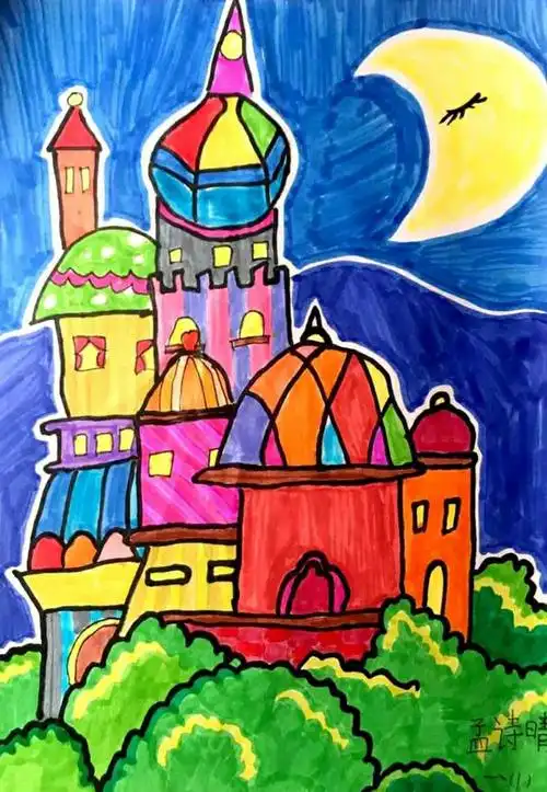 《城堡与面具》——"停课不停学"之锦里小学"一,三年级"第三周美术