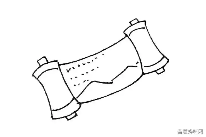 卷轴简笔画画法步骤