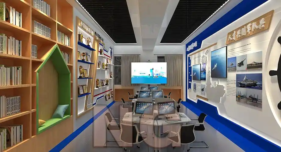 海军荣誉室设计3d效果图
