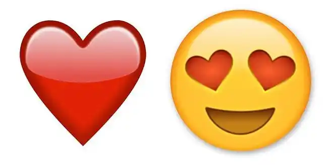 法国人更多地使用跟"爱心"有关的表情符号,而其他国家更倾向于使用与"