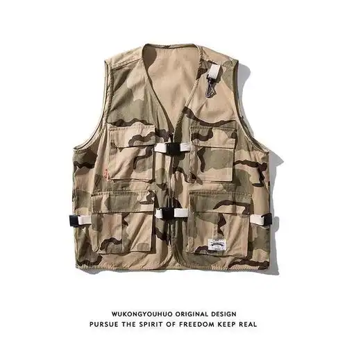 美式特种户外无袖坎肩迷彩马甲男战术背心军事战术多功能工装外套