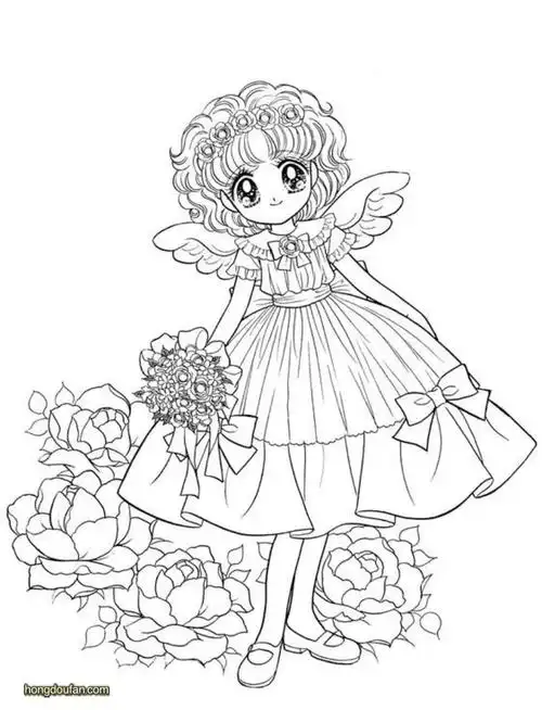 填色游戏,女生,妈妈,妹妹,姐姐,姐姐简笔画,小甜甜,日本漫画,涂色游戏