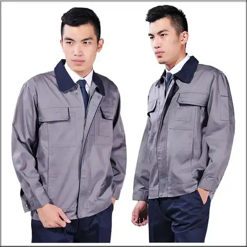 现货漳州工作服长袖 修车工作服秋冬装套装 汽修服 男工厂厂服