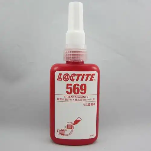 乐泰569胶水管螺纹密封胶中粘度中强度用于液压和气动管路螺纹密封